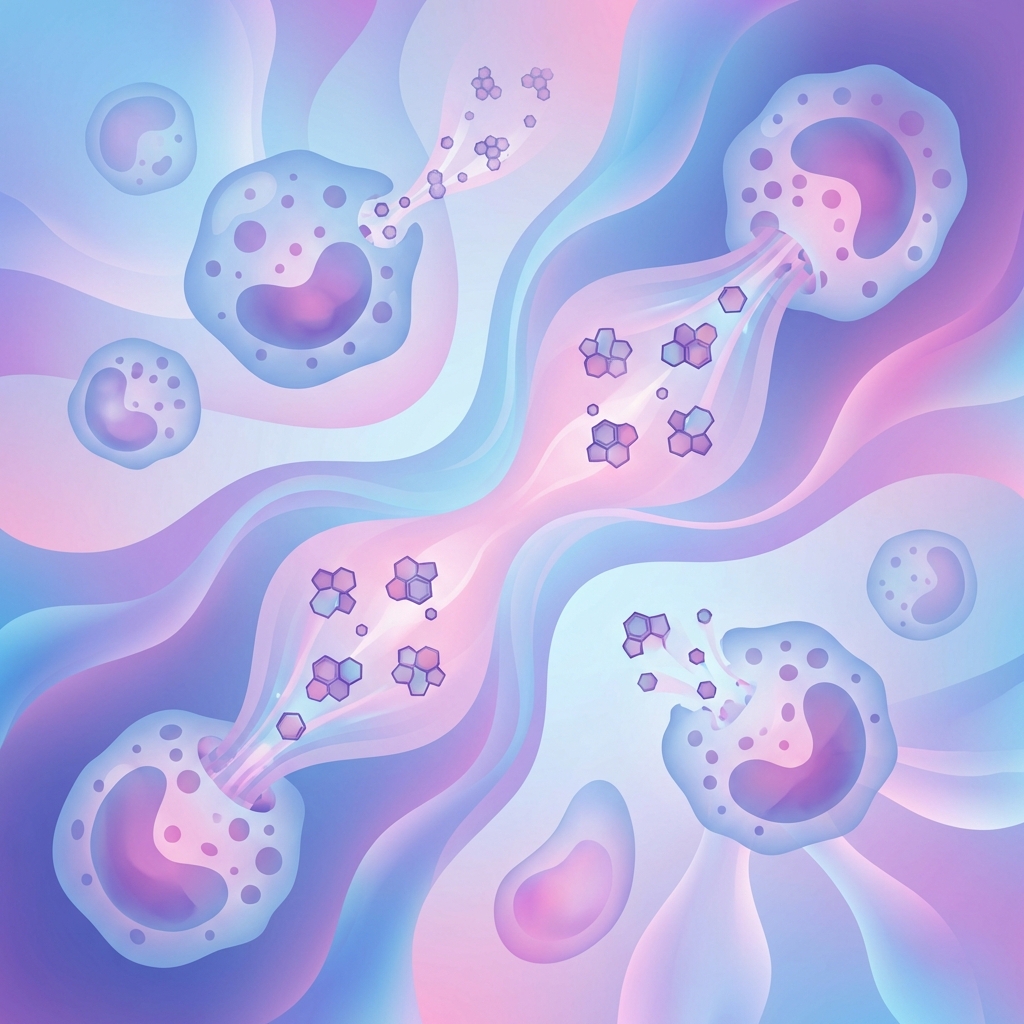 ヒスタミンと免疫細胞のイメージ図